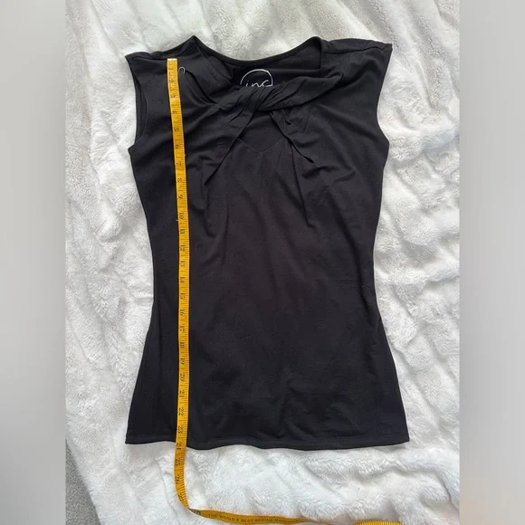 INC International Concepts Black Sleeveless Tank Sz M - Picture 6 of 9